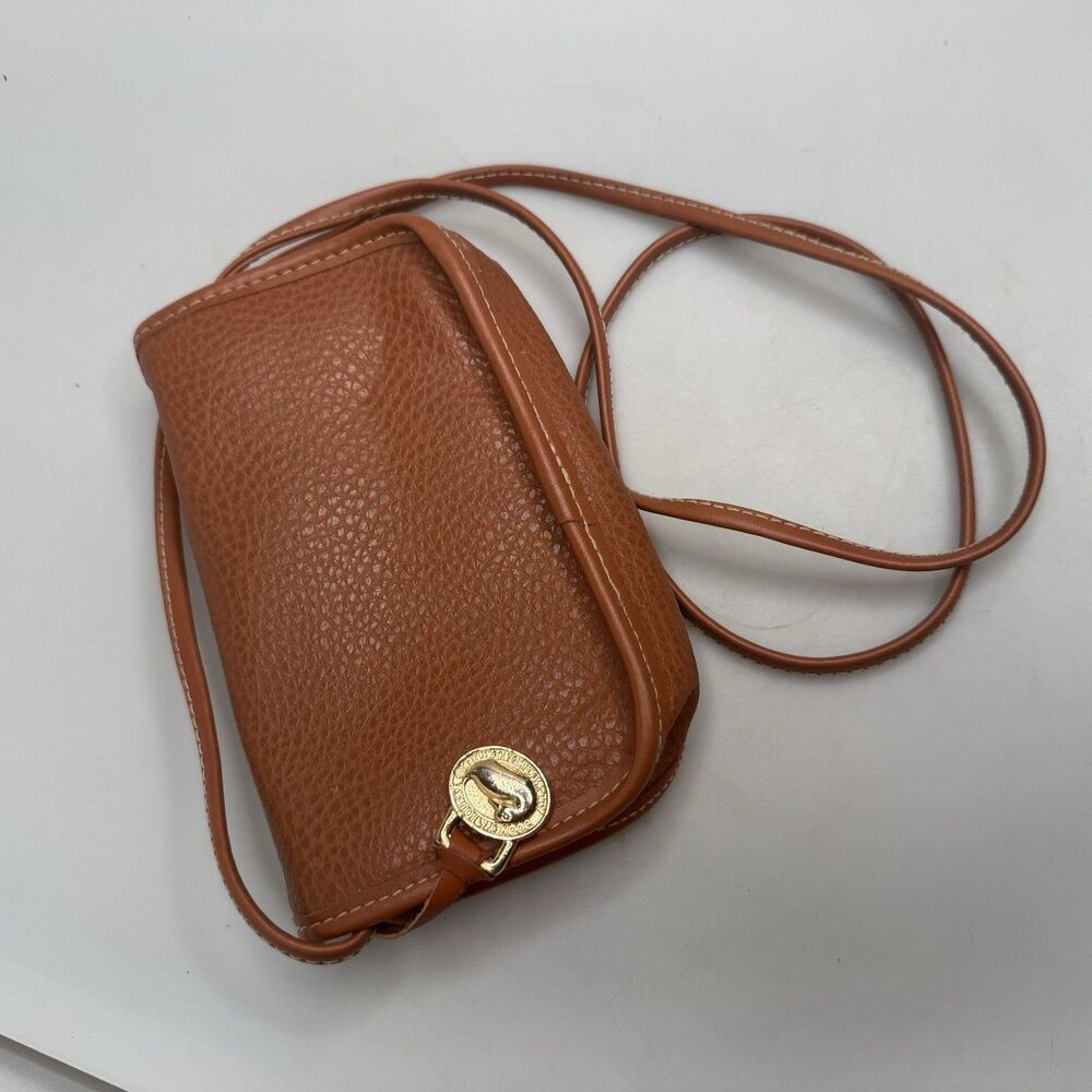 Vintage Dooney & Bourke Leather Crossbody Clutch Missing Front Patch GUC - Picture 6 of 16
